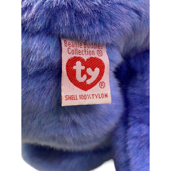 Ty Beanie Buddies "Clubby IV" Blue Teddy Bear Plush Official Club Large 14" - Picture 14 of 15